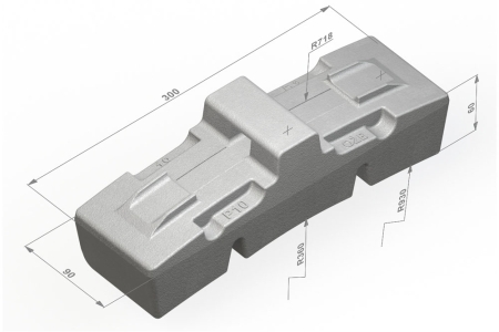 Wstawka hamulcowa D-2B