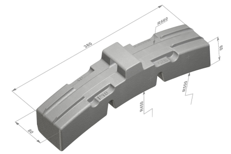 Wstawka hamulcowa D0-380B