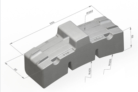 Wstawka hamulcowa UIC-250