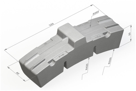 Wstawka hamulcowa UIC 320