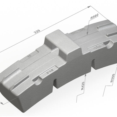 Wstawka hamulcowa UIC 320II