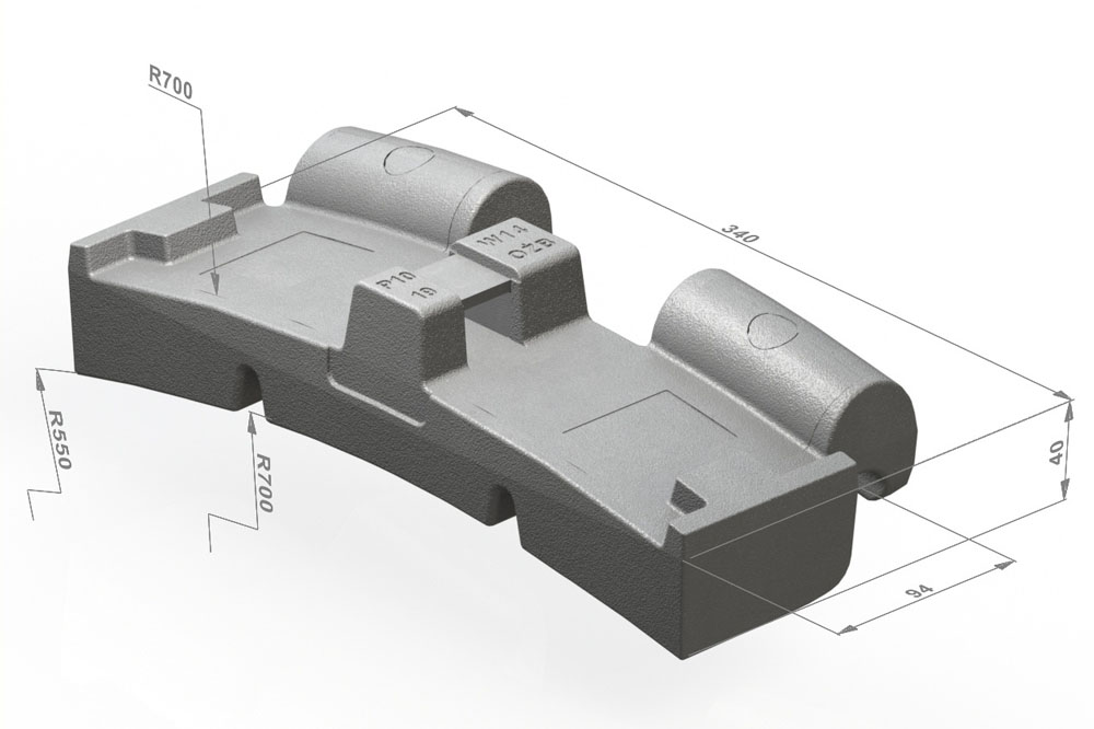 Wstawka hamulcowa W-14